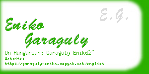 eniko garaguly business card